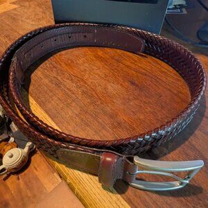 Brown Leather Belt Mens Wearhouse Size 40